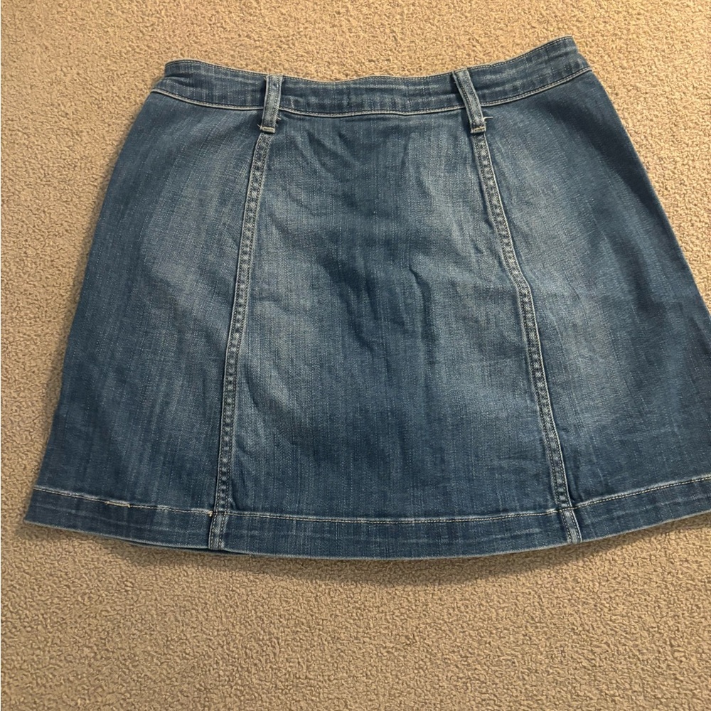 Cello Blue and Gold A-Line Mini Skirt - Picture 3 of 4